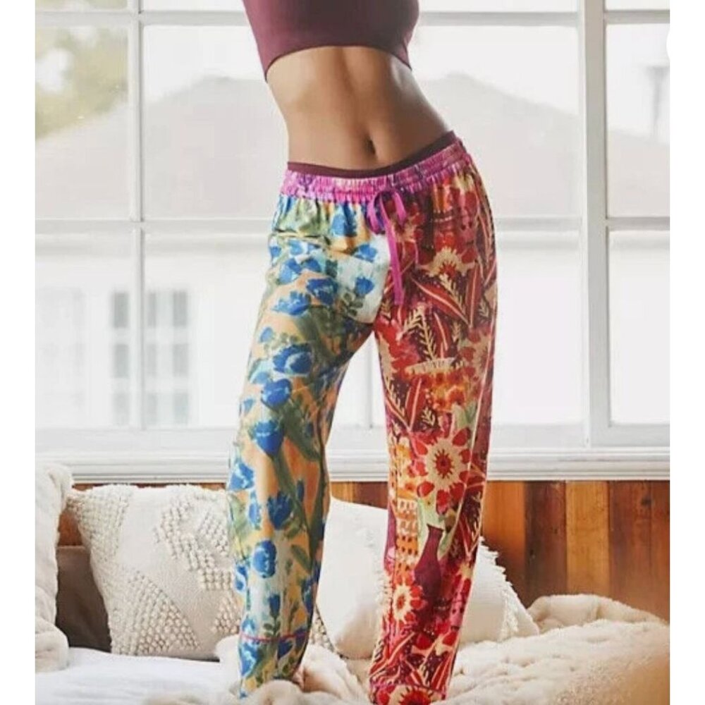 Anthropologie & Roeqiya Fris Garden Bloom Flannel Pajama/Lounge Pants Size X-Sma